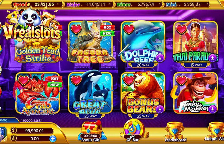 games on Vrealslots